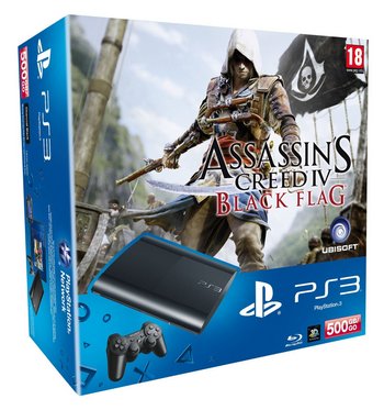 Sony Playstation 3 (500G) Premium + Assassin`s Creed IV:  